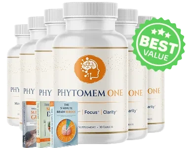 Six bottle package of Phytomem One, best value